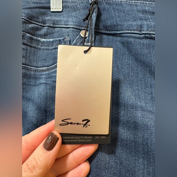 Seven7 Women's Seamless Blue Jeggings NWT 18w - Picture 4 of 5